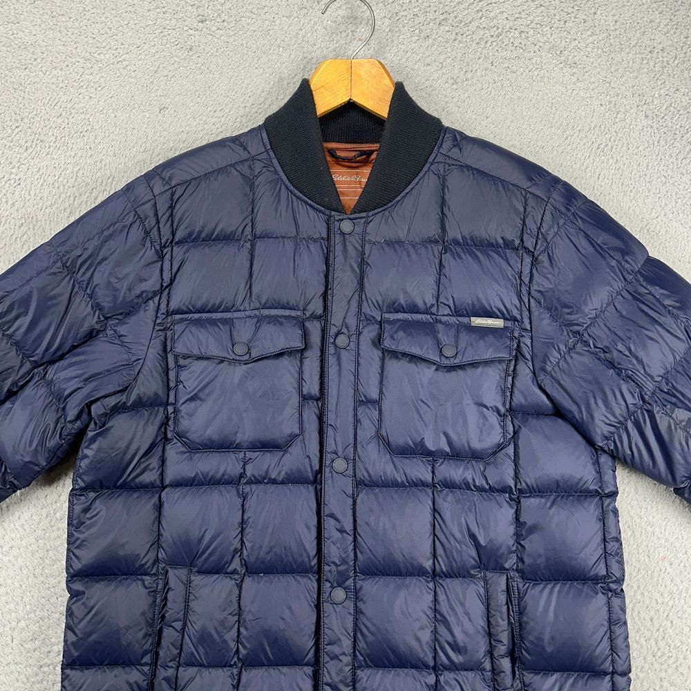 Eddie Bauer Navy Quilted Puffer Jacket
